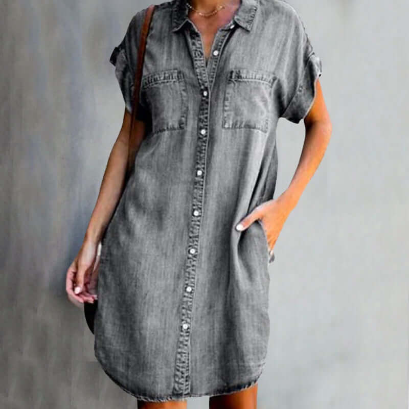 Mirla | Denim klänning-Eva Jonsson