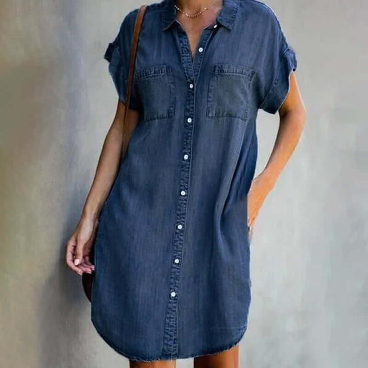 Mirla | Denim klänning-Eva Jonsson