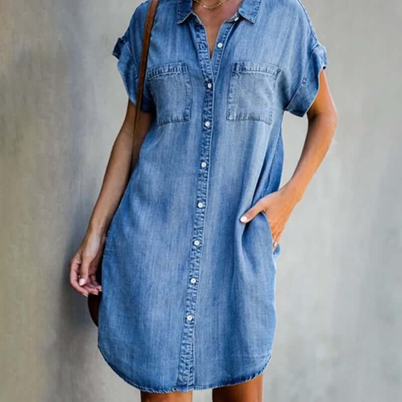Mirla | Denim klänning-Eva Jonsson