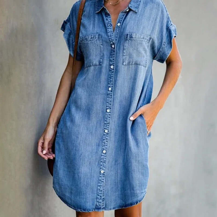 Mirla | Denim klänning-Eva Jonsson