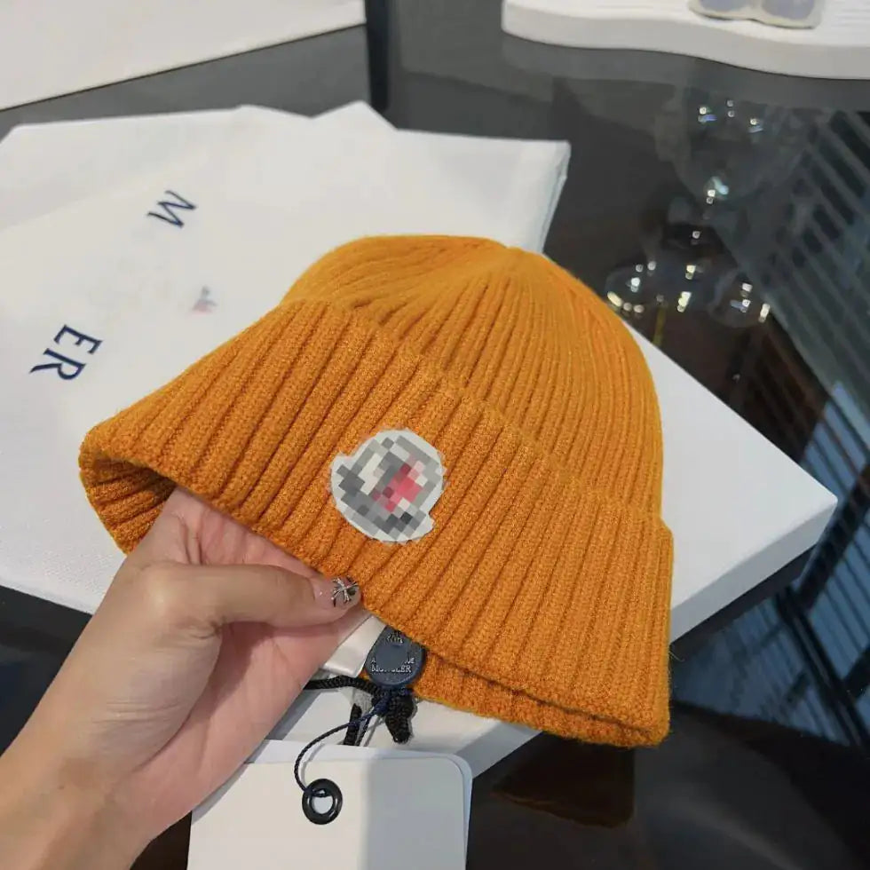 Eva Jonsson Designer Stickad Mössa | Varm Ribbad Mössa för Kvinnor och Män | Lyxig Vinterstil-Eva Jonsson