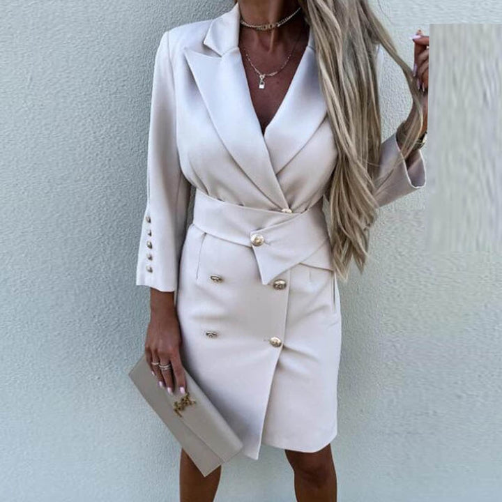 Mirla | Dubbla radiga blazer-klänning-Eva Jonsson