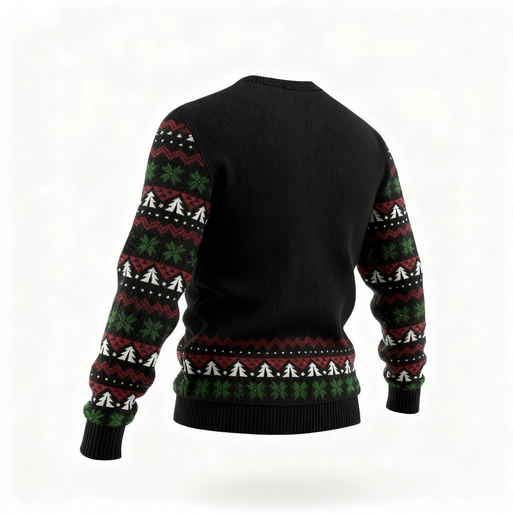 Eva Jonsson | Egenvilja Bekväm & Festlig: Goofy Santa Print Jultröja-Eva Jonsson