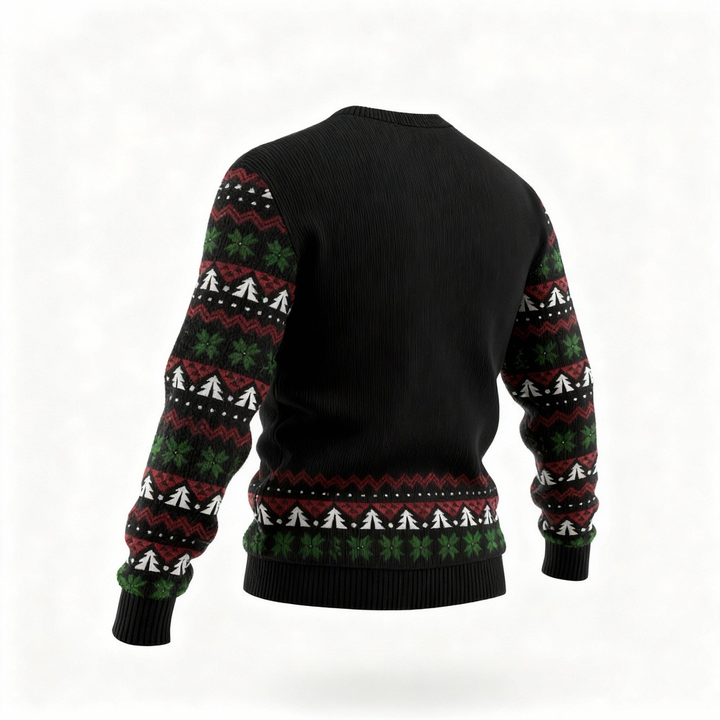 Eva Jonsson | Egenvilja Bekväm & Festlig: Goofy Santa Print Jultröja-Eva Jonsson