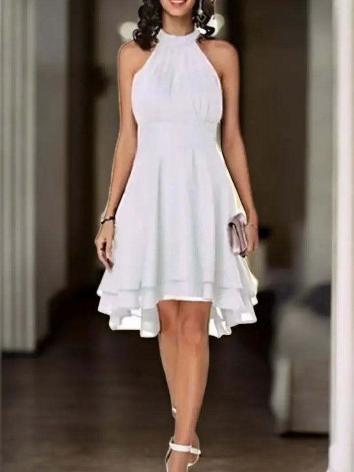 Mirla | Elegant Ärmелös Chiffon Klänning-Eva Jonsson