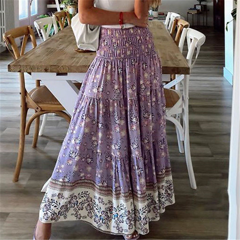 Mirla | Elegant Lagerad Elastisk Kjol-Eva Jonsson