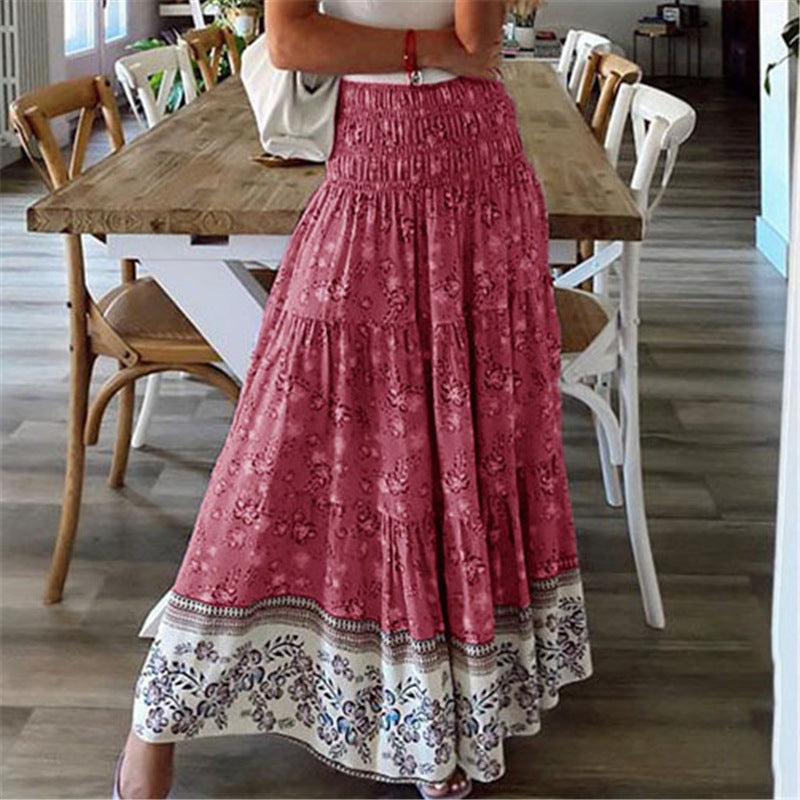 Mirla | Elegant Lagerad Elastisk Kjol-Eva Jonsson