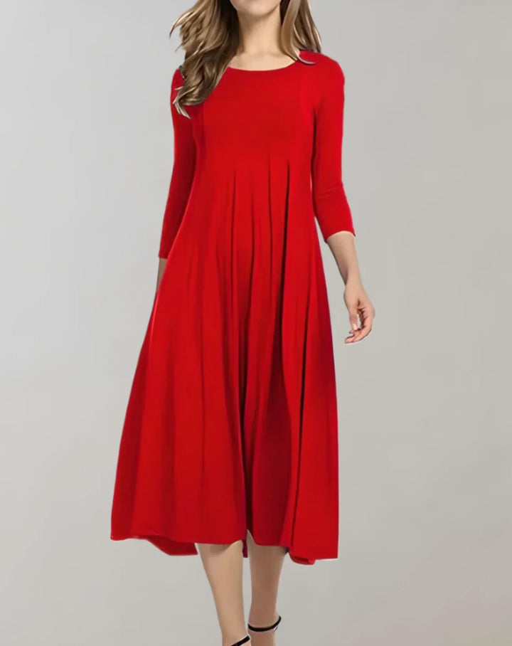 Mirla | Elegant Lätt Midiklänning-Eva Jonsson