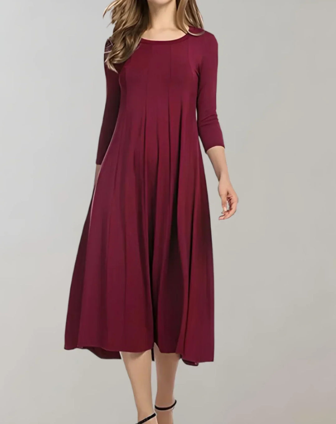 Mirla | Elegant Lätt Midiklänning-Eva Jonsson