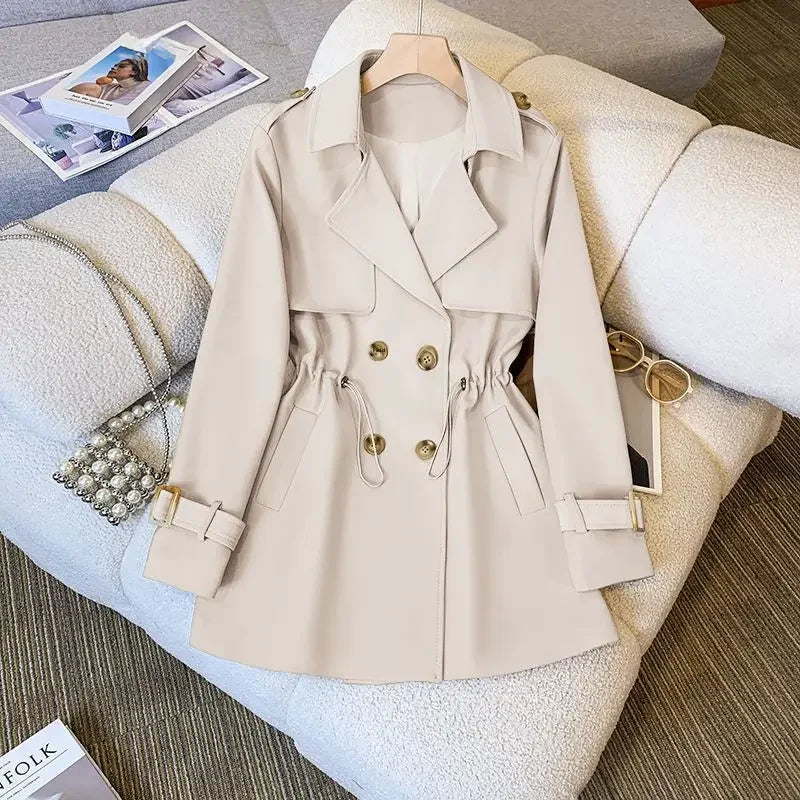 Mirla | Elegant, Medellång Trenchcoat för Damer-Eva Jonsson
