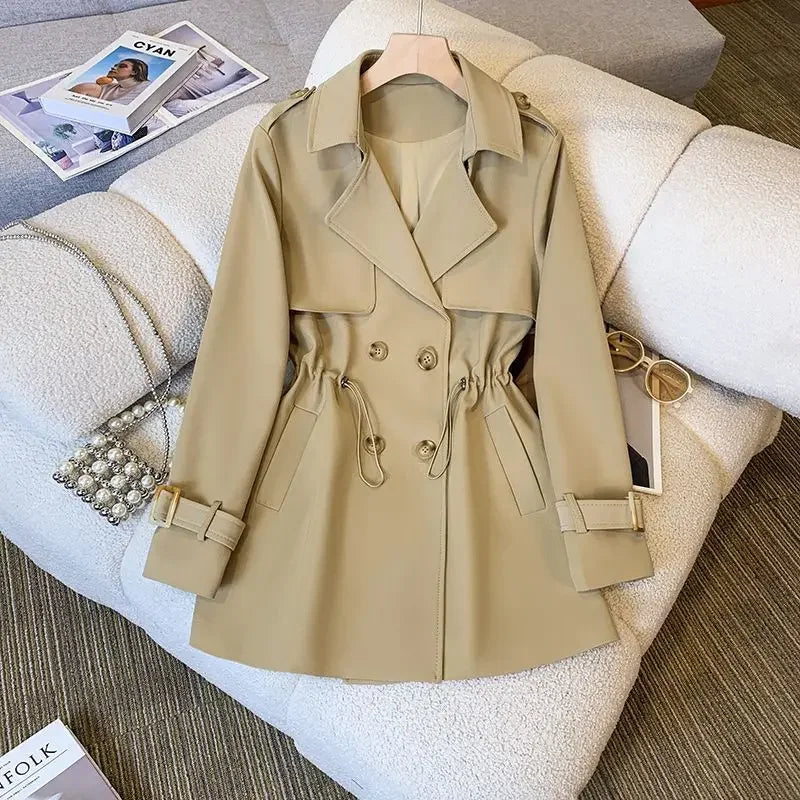 Mirla | Elegant, Medellång Trenchcoat för Damer-Eva Jonsson