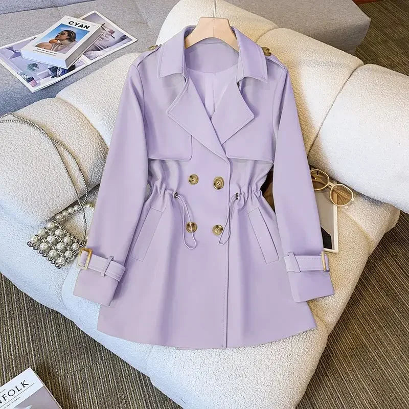 Mirla | Elegant, Medellång Trenchcoat för Damer-Eva Jonsson