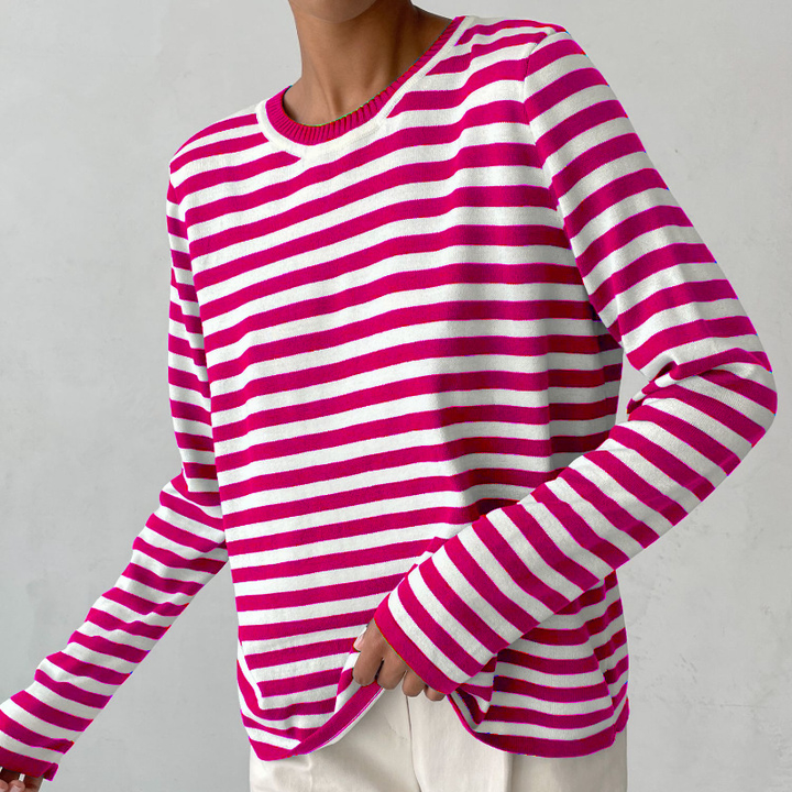 Mirla | Elegant Randig T-Shirt-Eva Jonsson