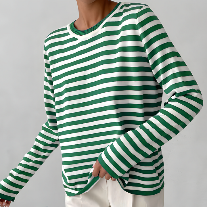 Mirla | Elegant Randig T-Shirt-Eva Jonsson
