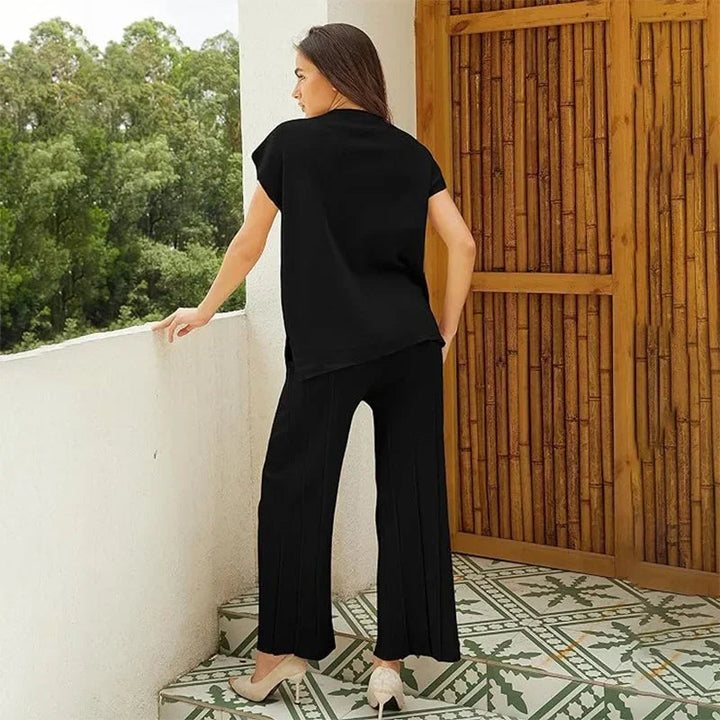 Mirla | Elegant Tvådelat Set med Vida Ben-Eva Jonsson