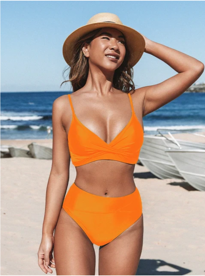 Mirla | Elegant bikini-set med hög midja design för damer-Eva Jonsson
