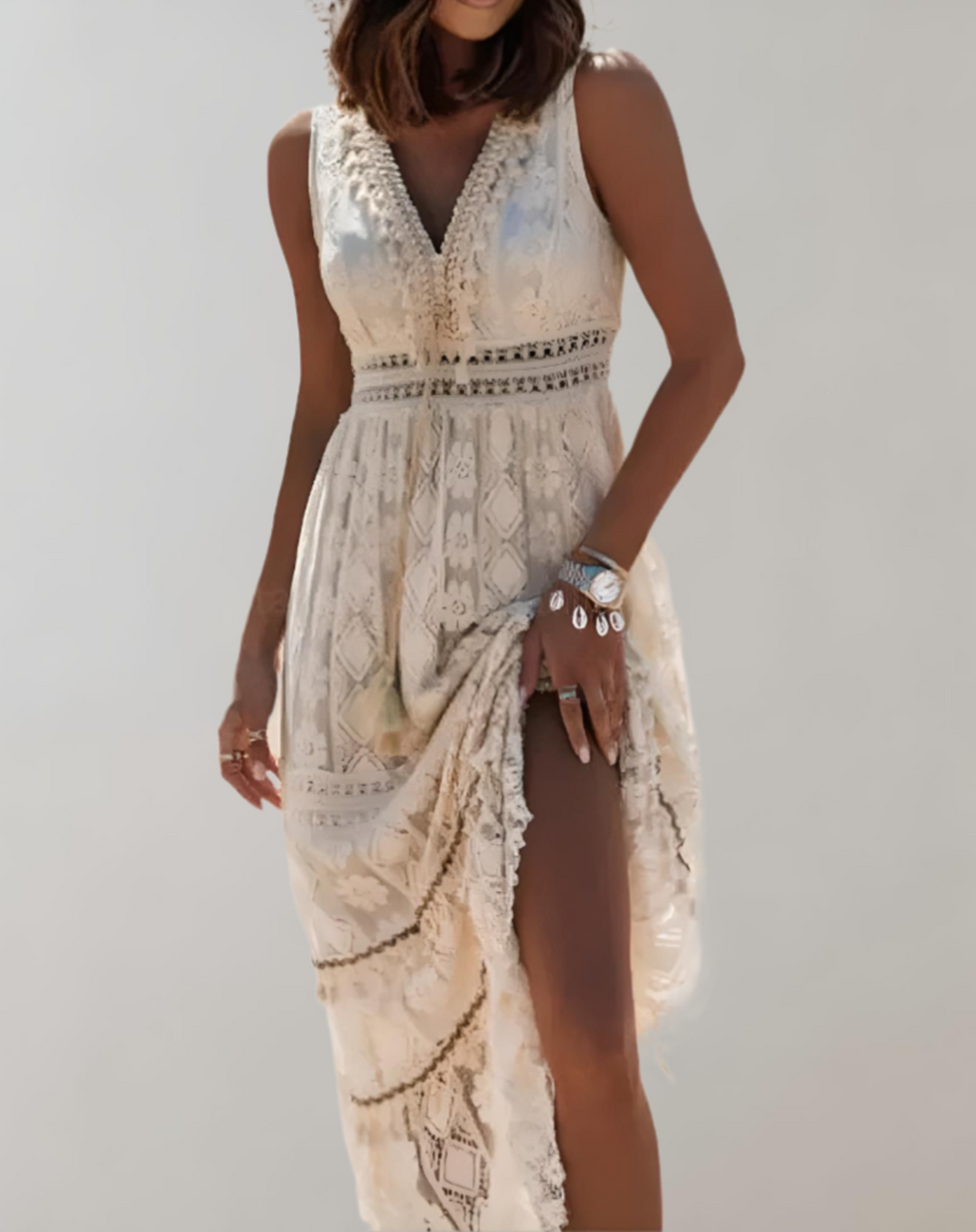Mirla | Elegant dam sommarklänning i boho stil-Eva Jonsson