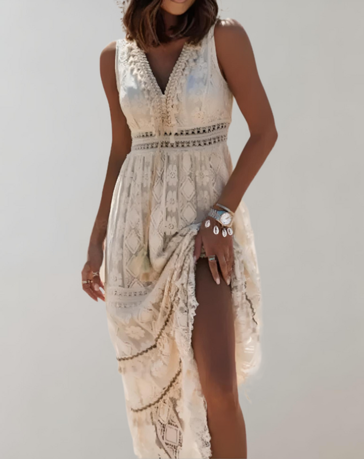 Mirla | Elegant dam sommarklänning i boho stil-Eva Jonsson