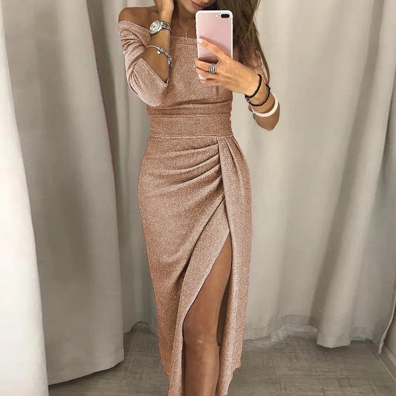 Mirla | Elegant festklänning med öppen utskärning-Eva Jonsson