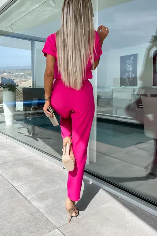 Mirla | Elegant keyhole jumpsuit med bälte för damer-Eva Jonsson