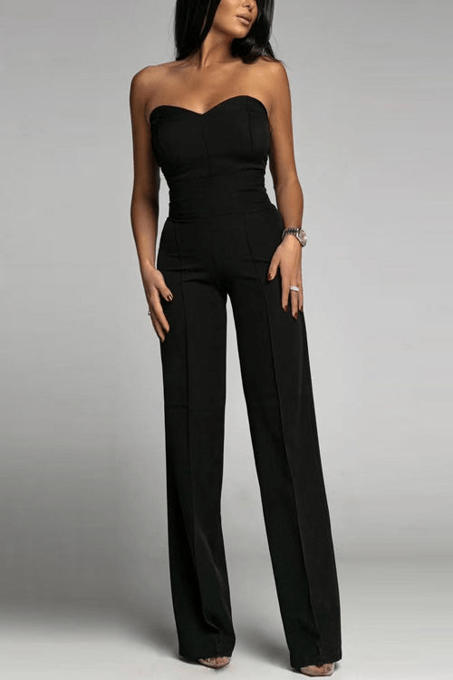 Mirla | Eleganta Strapless Jumpsuit Dam Sats-Eva Jonsson