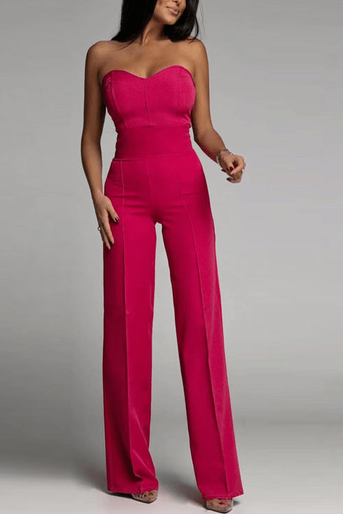 Mirla | Eleganta Strapless Jumpsuit Dam Sats-Eva Jonsson