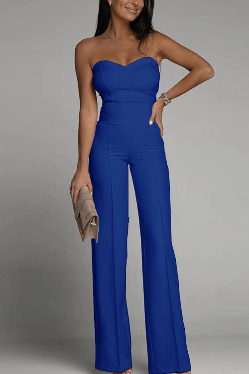 Mirla | Eleganta Strapless Jumpsuit Dam Sats-Eva Jonsson