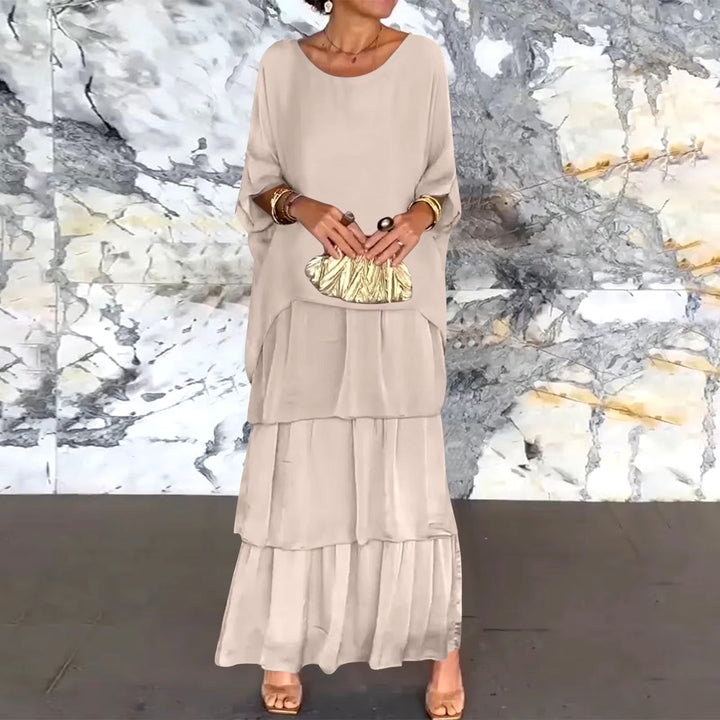Mirla | Exklusiv Chiffon Lång Klänning-Eva Jonsson