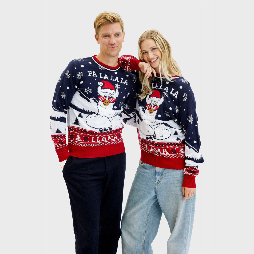 Eva Jonsson | Fa La La La Llama Sweatshirt Herr-Eva Jonsson