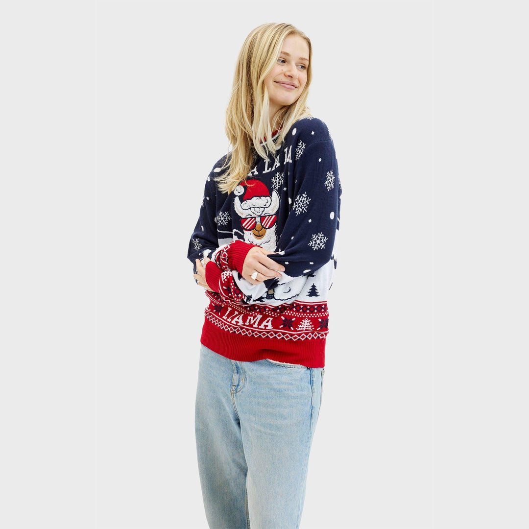 Eva Jonsson | Fa La La La Llama Tröja - Dam-Eva Jonsson
