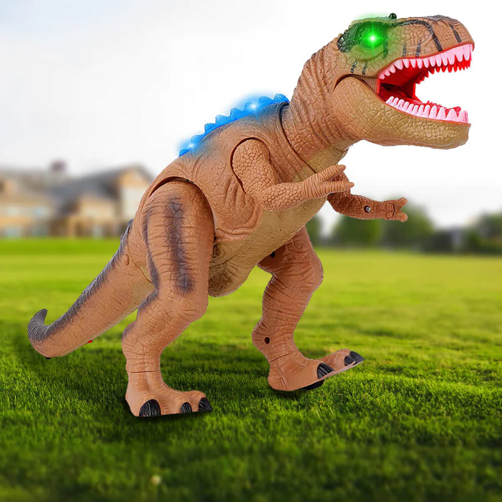 Eva Jonsson | Fjärrkontroll T-Rex Dinosaurie med LED-belysning, Gående & Rötande Realistiska Dinosaurieleksaker-Eva Jonsson