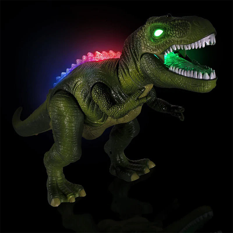 Eva Jonsson | Fjärrkontroll T-Rex Dinosaurie med LED-belysning, Gående & Rötande Realistiska Dinosaurieleksaker-Eva Jonsson