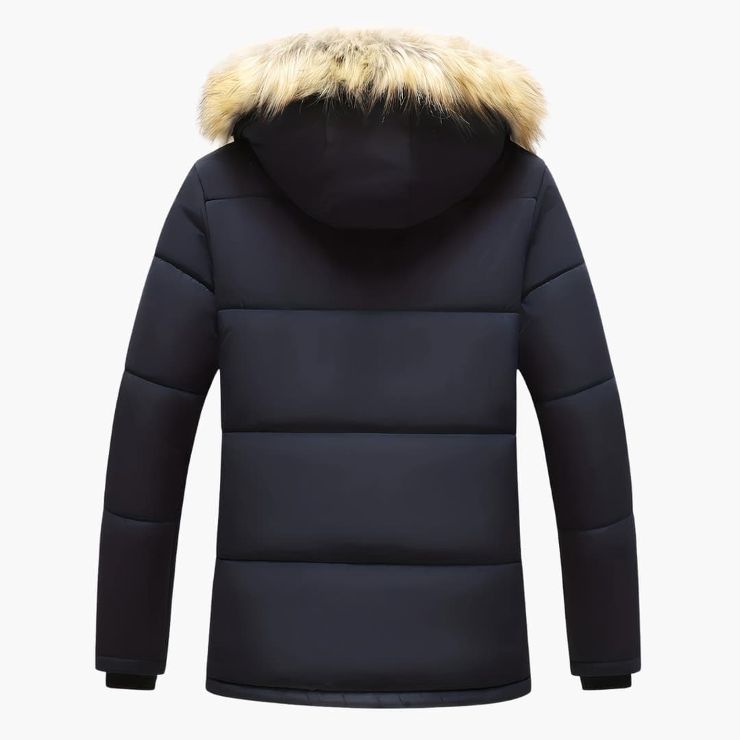 Mirla | Fleece-hoodie med dragkedja för herrar-Eva Jonsson