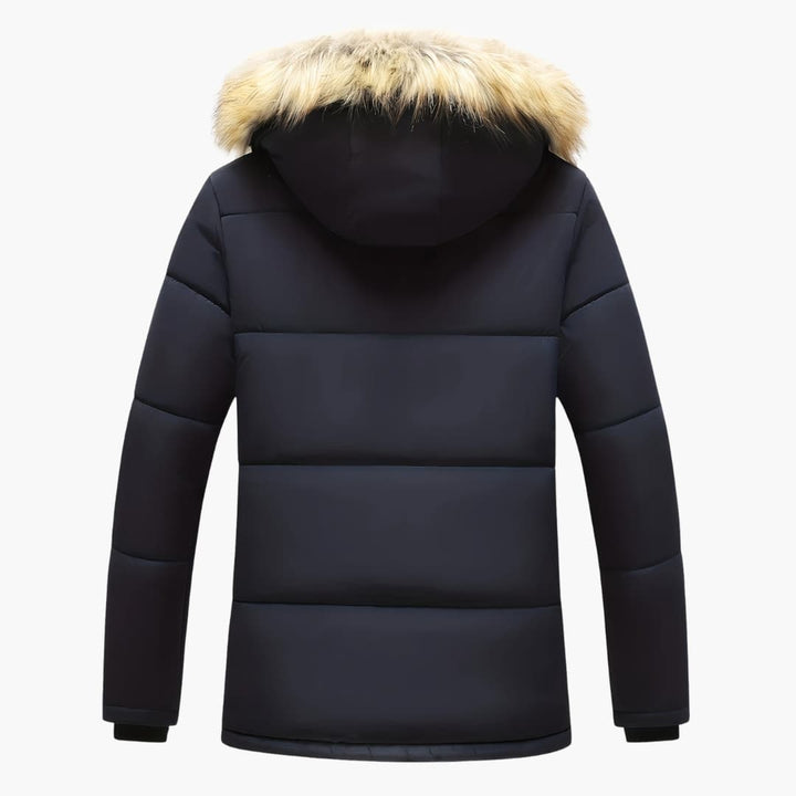 Mirla | Fleece-hoodie med dragkedja för herrar-Eva Jonsson