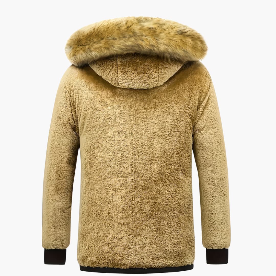 Mirla | Fleece-hoodie med dragkedja för herrar-Eva Jonsson
