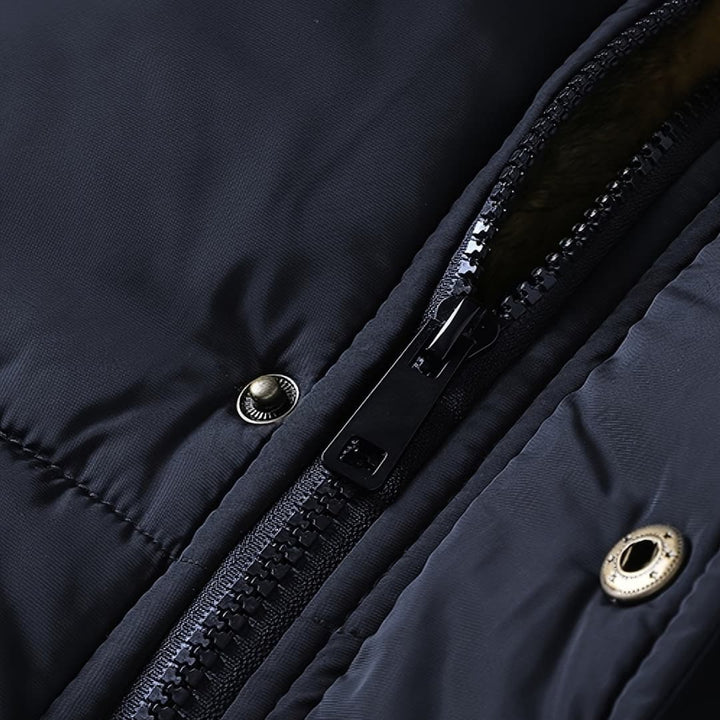 Mirla | Fleece-hoodie med dragkedja för herrar-Eva Jonsson