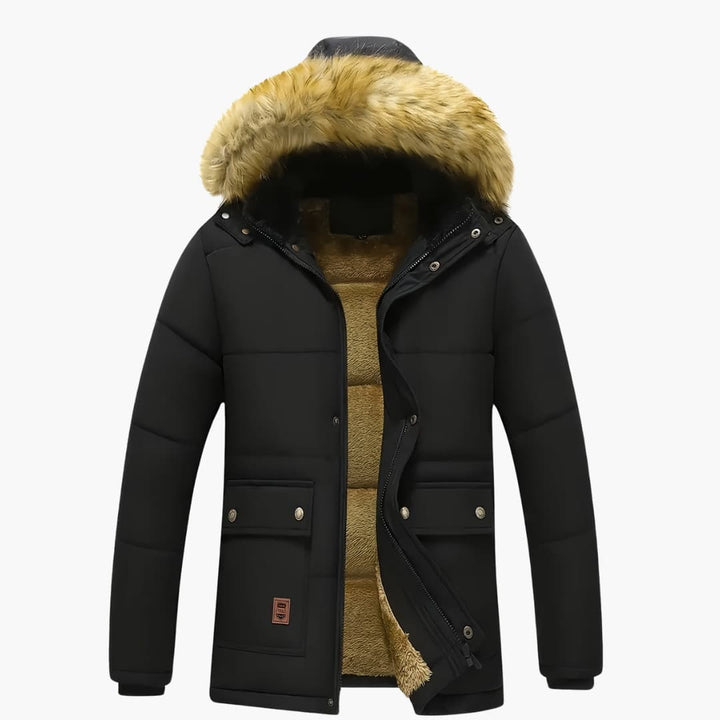 Mirla | Fleece-hoodie med dragkedja för herrar-Eva Jonsson