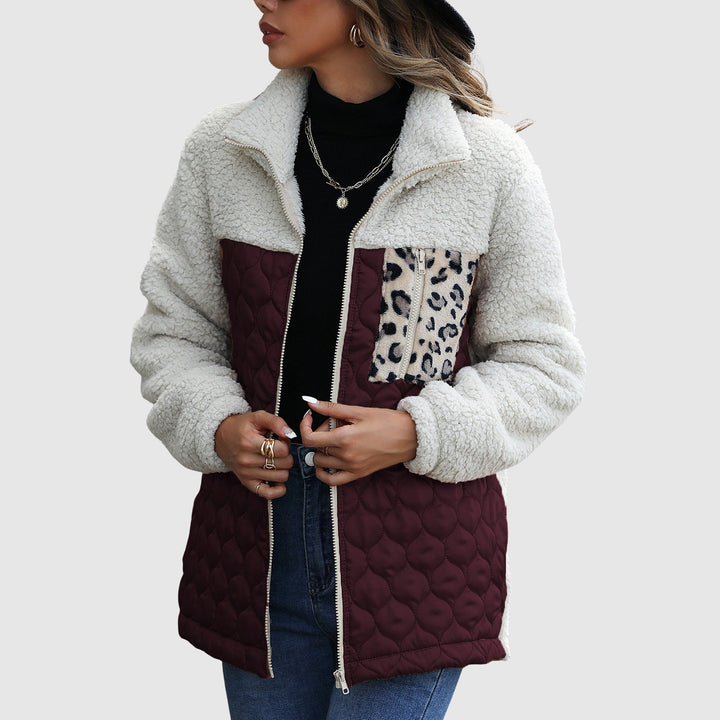 Mirla | Fleecet Relaxed Fit Jacka Stegadi Patchwork-Fuskpäls-Kavaj-Eva Jonsson