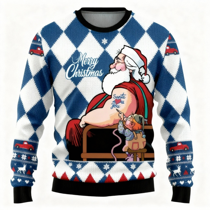 Eva Jonsson | Ful Jultröja Fest 2025 Jultomten Edition-Eva Jonsson