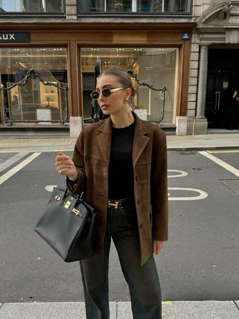 Mirla | Fusk-Suede-Blazer-Eva Jonsson