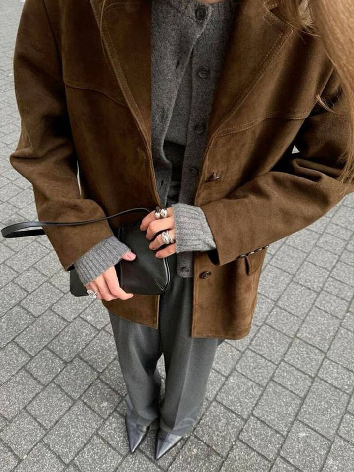 Mirla | Fusk-Suede-Blazer-Eva Jonsson