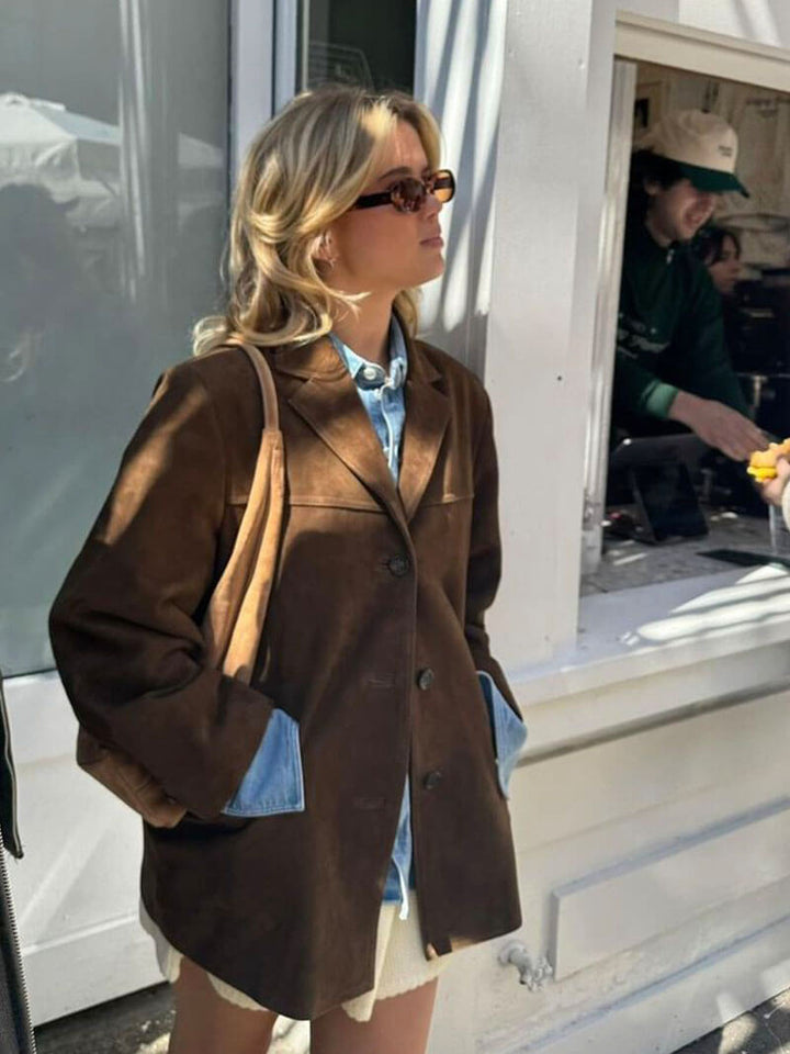 Mirla | Fusk-Suede-Blazer-Eva Jonsson