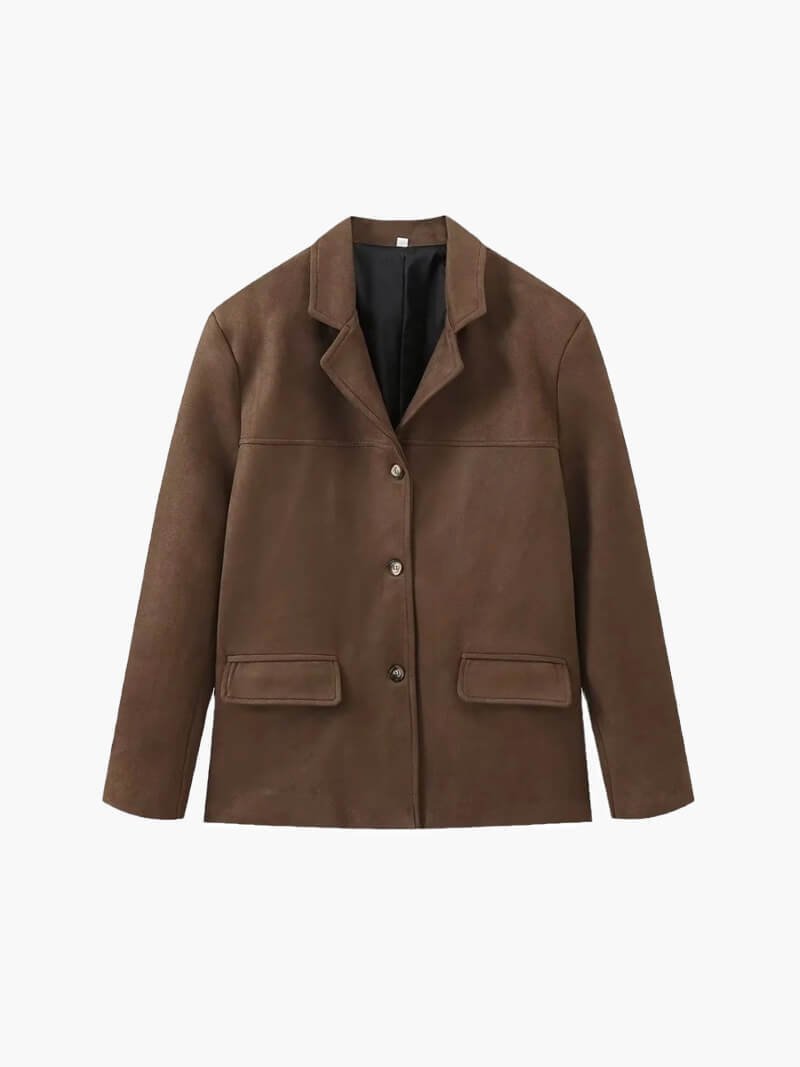 Mirla | Fusk-Suede-Blazer-Eva Jonsson
