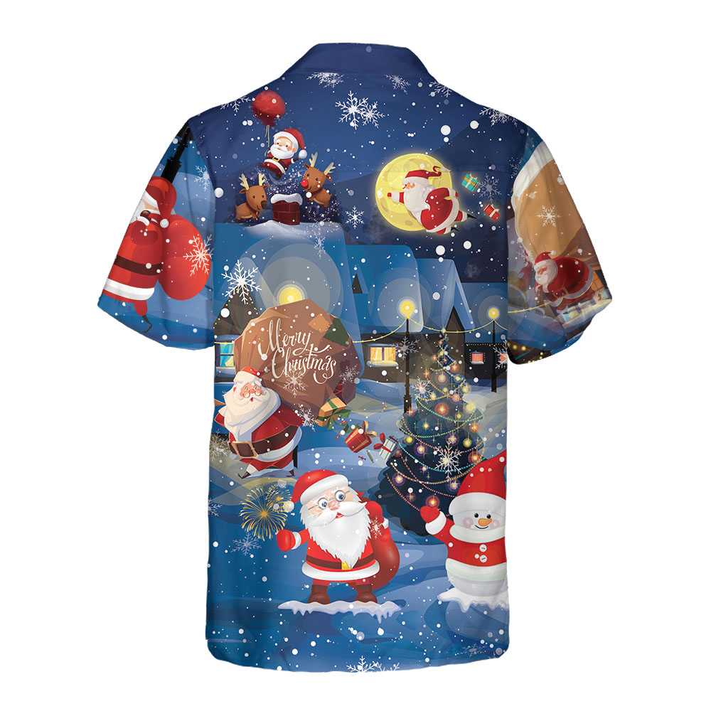 Mirla | God Jul Santa & Presenter Hawaiian Shirt Roligt Santa Claus Shirt Bästa Presenten För Julen-Eva Jonsson