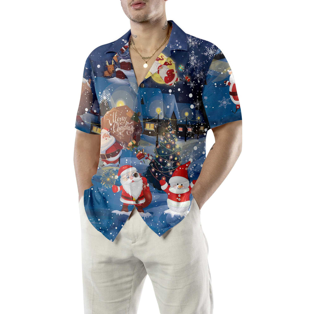 Mirla | God Jul Santa & Presenter Hawaiian Shirt Roligt Santa Claus Shirt Bästa Presenten För Julen-Eva Jonsson