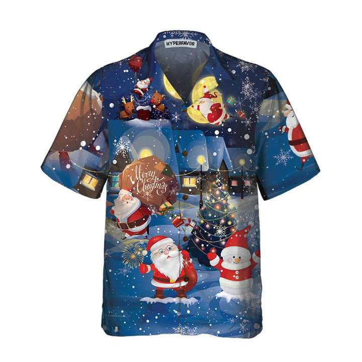 Mirla | God Jul Santa & Presenter Hawaiian Shirt Roligt Santa Claus Shirt Bästa Presenten För Julen-Eva Jonsson