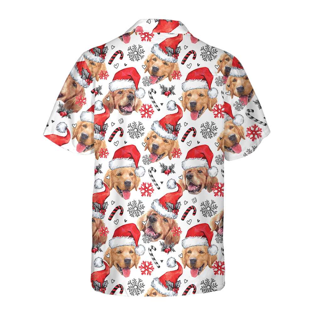 Mirla | Golden Retriever Santa Hawaiian Shirt Rolig Jul Hundtröja För Män och Kvinnor Bästa Julklappen-Eva Jonsson