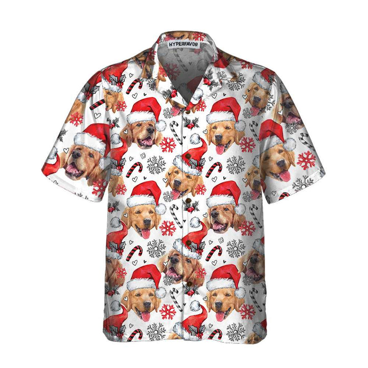 Mirla | Golden Retriever Santa Hawaiian Shirt Rolig Jul Hundtröja För Män och Kvinnor Bästa Julklappen-Eva Jonsson