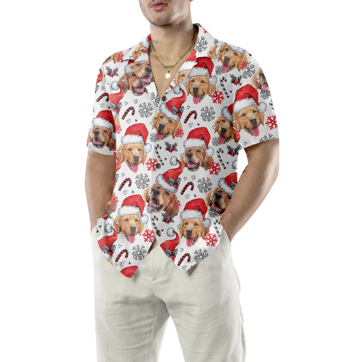 Mirla | Golden Retriever Santa Hawaiian Shirt Rolig Jul Hundtröja För Män och Kvinnor Bästa Julklappen-Eva Jonsson