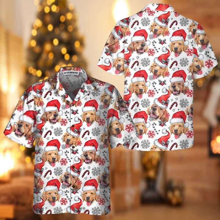 Mirla | Golden Retriever Santa Hawaiian Shirt Rolig Jul Hundtröja För Män och Kvinnor Bästa Julklappen-Eva Jonsson